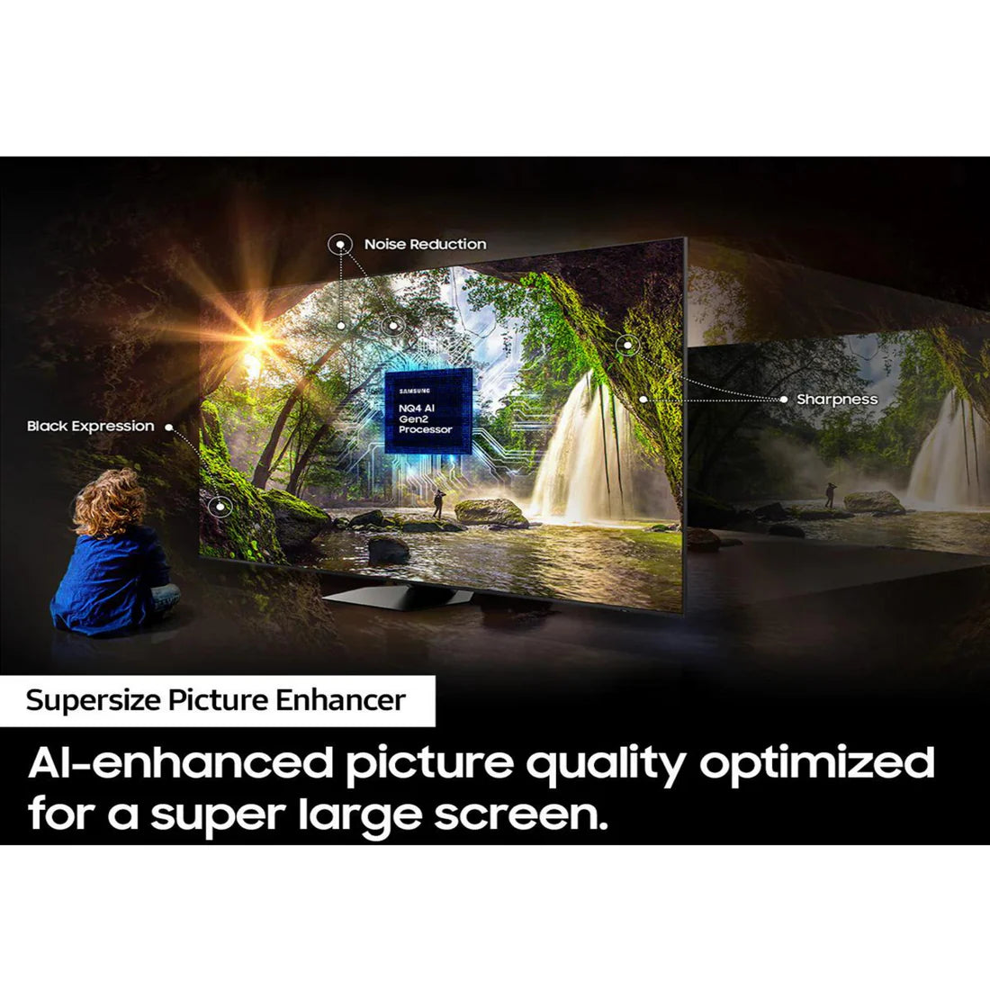 Samsung 98 inch Smart TV - 4K, 98DU9000