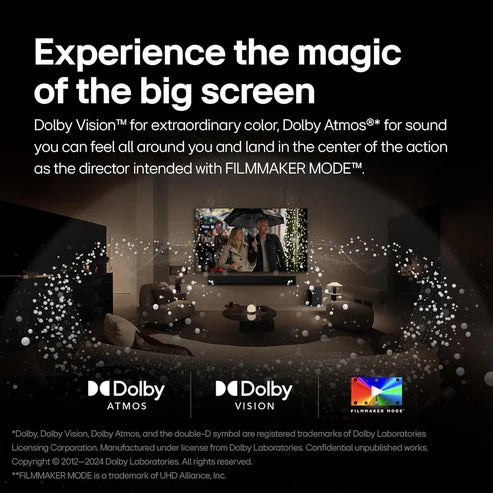 LG 77 inch Smart OLED TV - 4K - 120Hz, 77B3