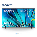 Sony 65 inch Bravia 3 Android Smart TV - 4K, 65S30